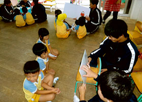 中学生との交流